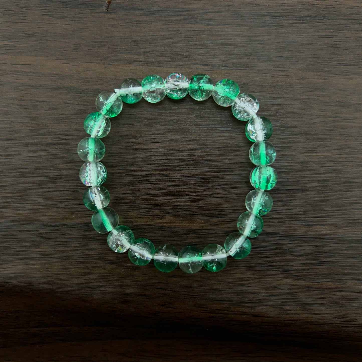 CRACKELED BEADED BRACELET