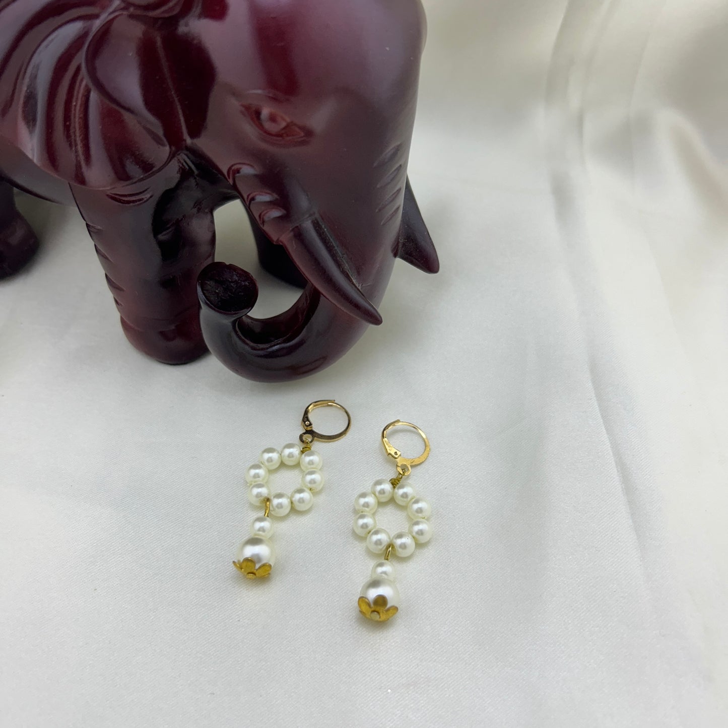 Beautiful pearl dangles
