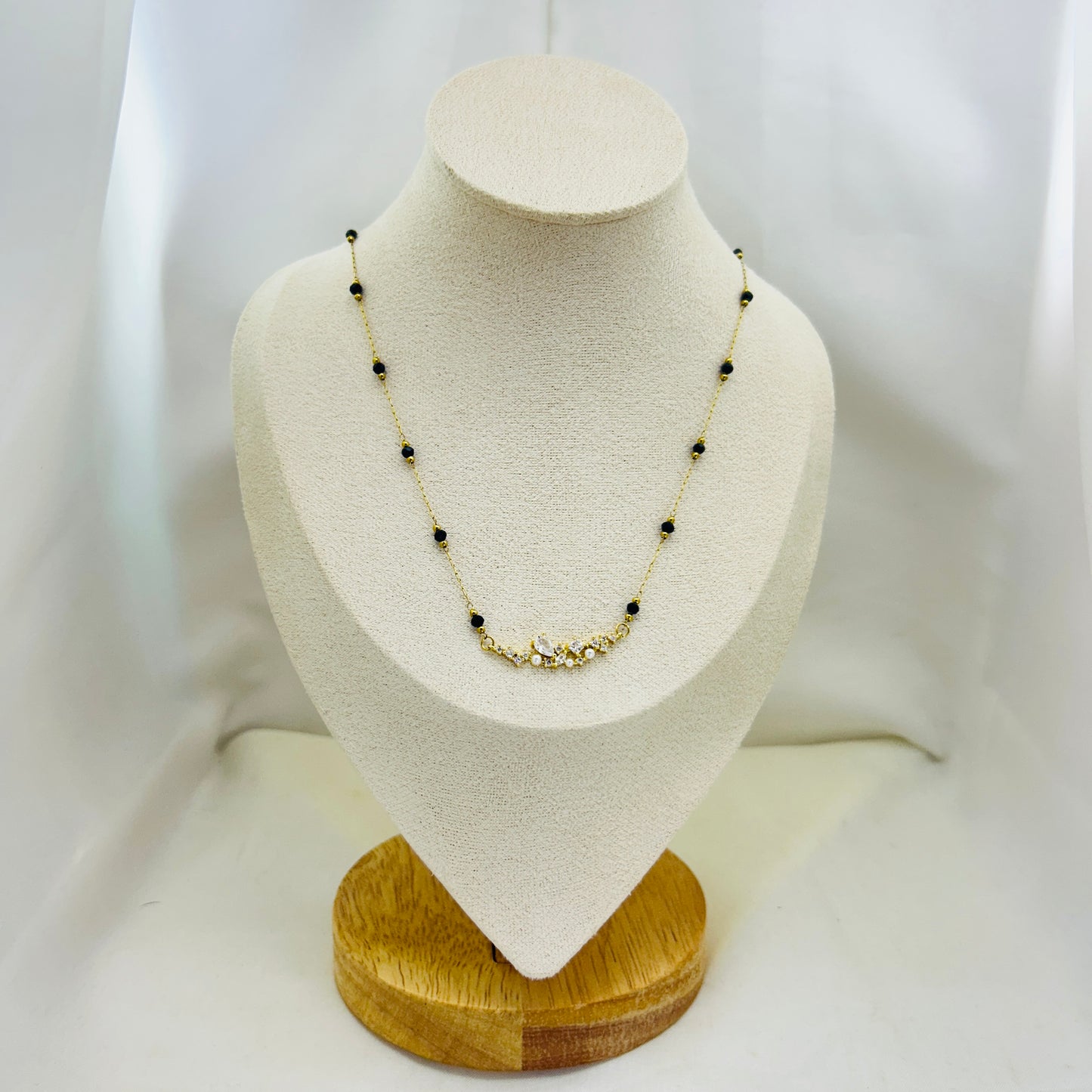Vine Pearl AD Mangalsutra | Original 18K Gold Plated Demi-Fine Mangalsutra