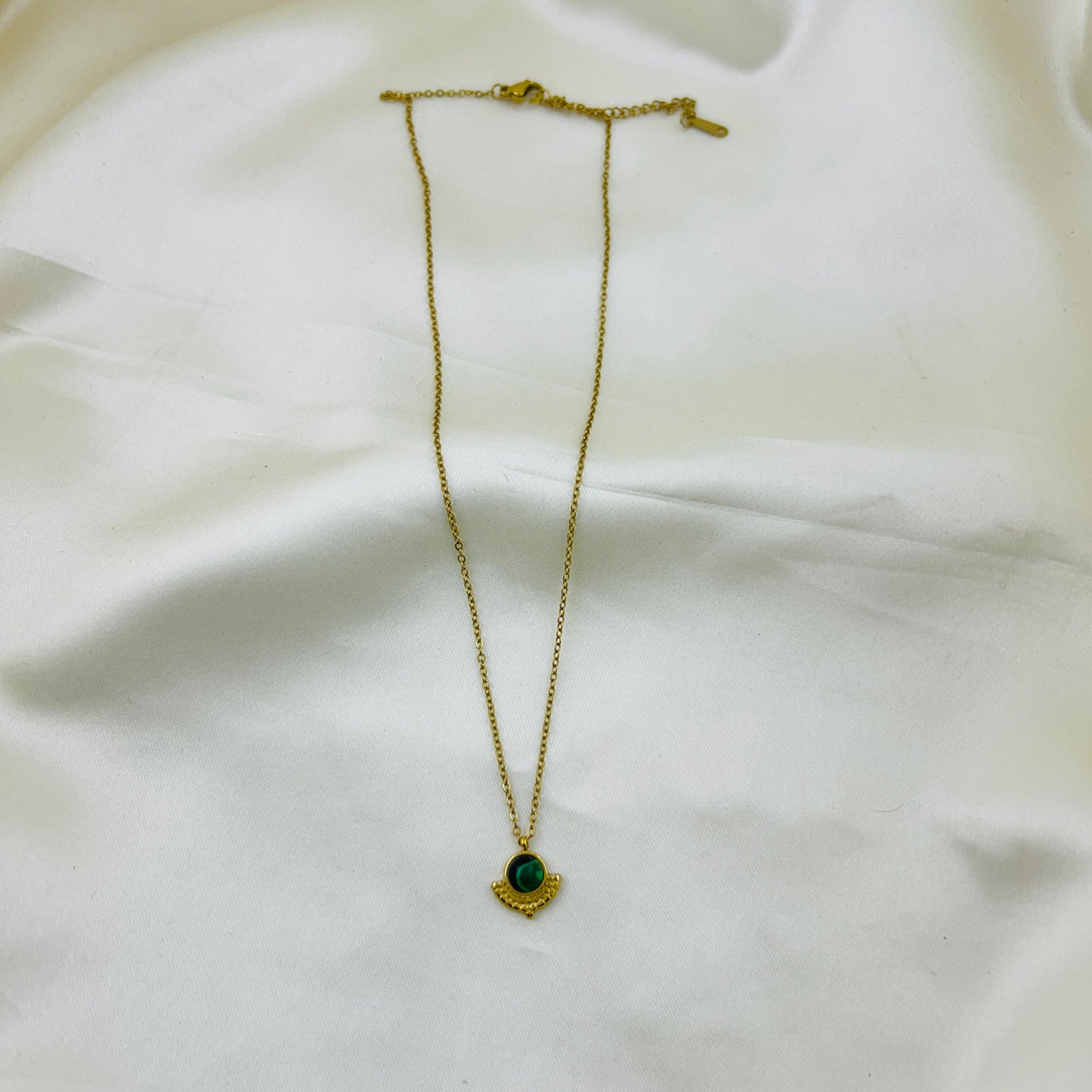 Planet earth inspired pendant - Demifine necklace