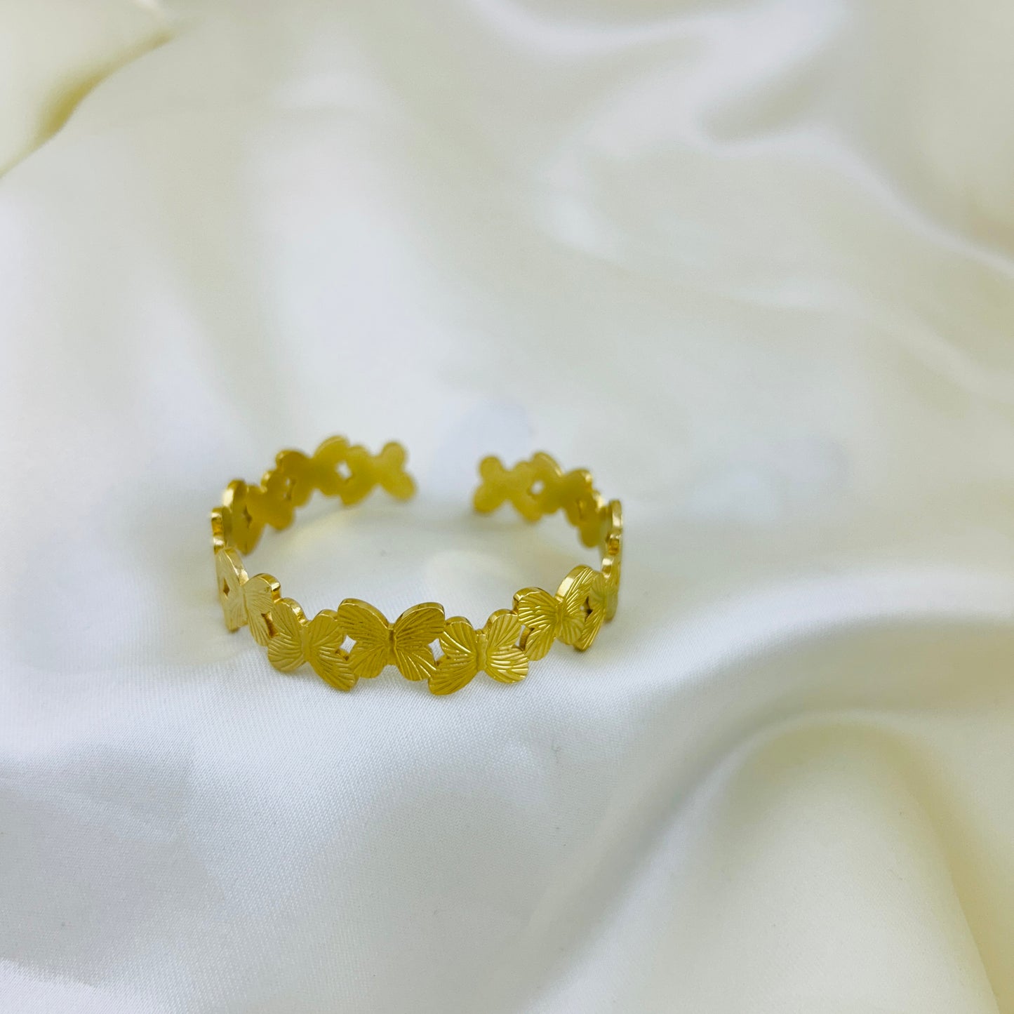 Butterfly cuff bracelet - adjustable kada