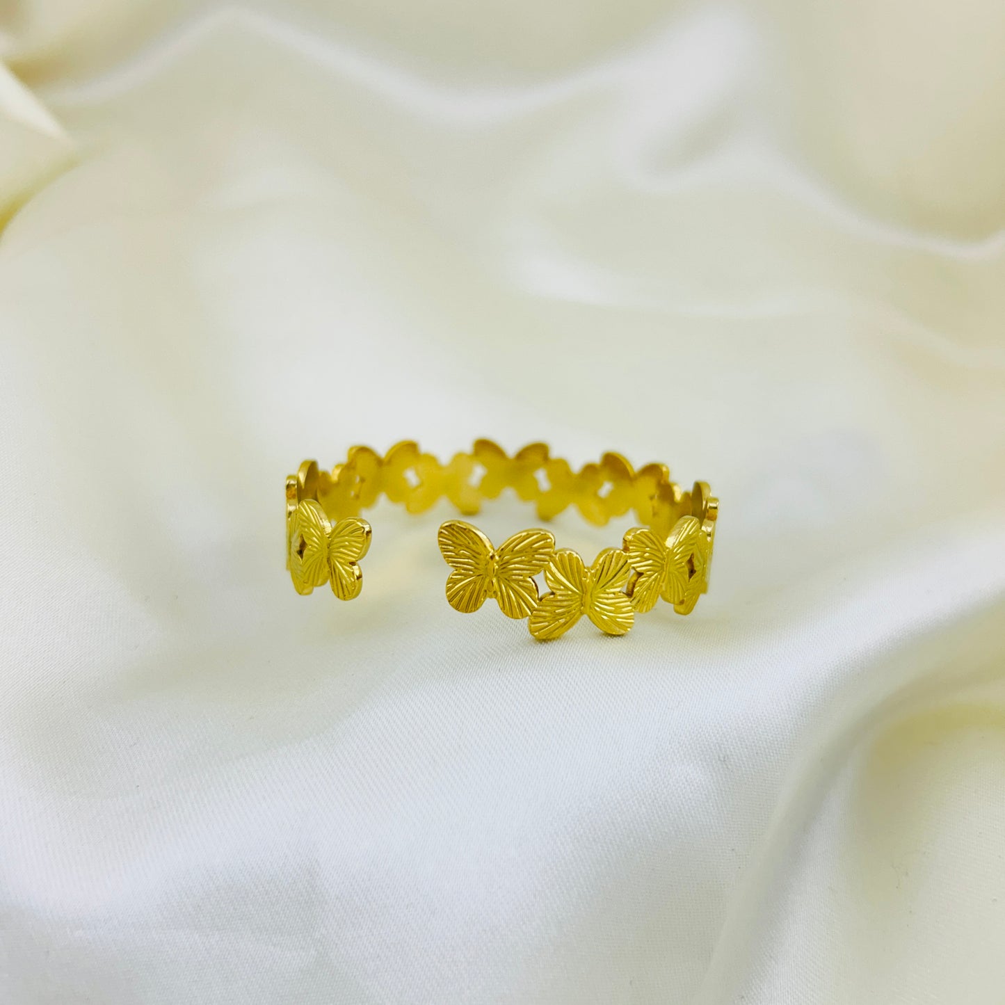 Butterfly cuff bracelet - adjustable kada