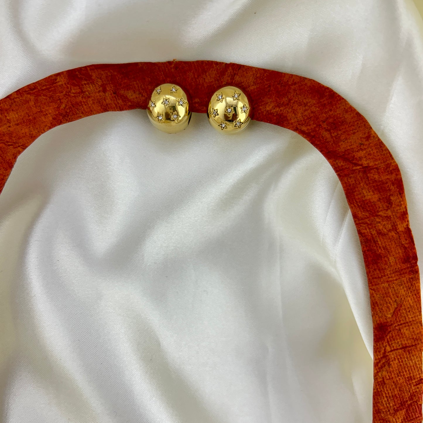 Round clip on studs - hoop earrings