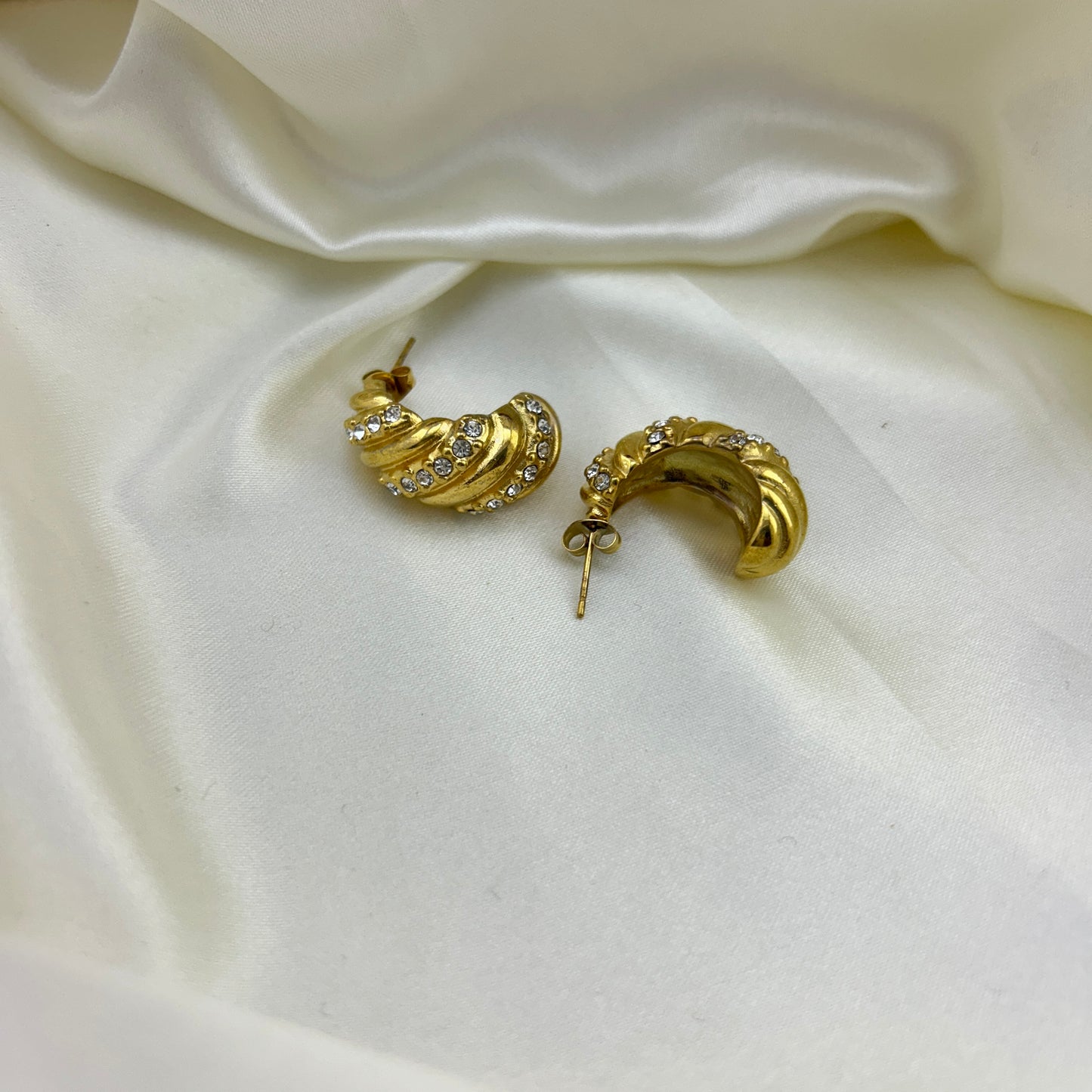 Croissant ear cuffs - hoop earrings