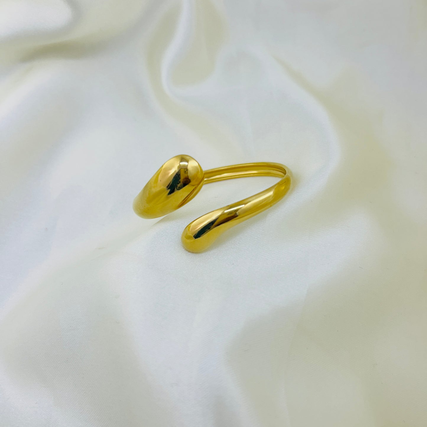 18K Gold Plated Handcuff Bracelet – Adjustable Demi-Fine Jewellery