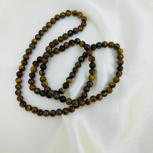 Tiger Eye Mala 6mm | 108 Beads Natural Gemstone Maala