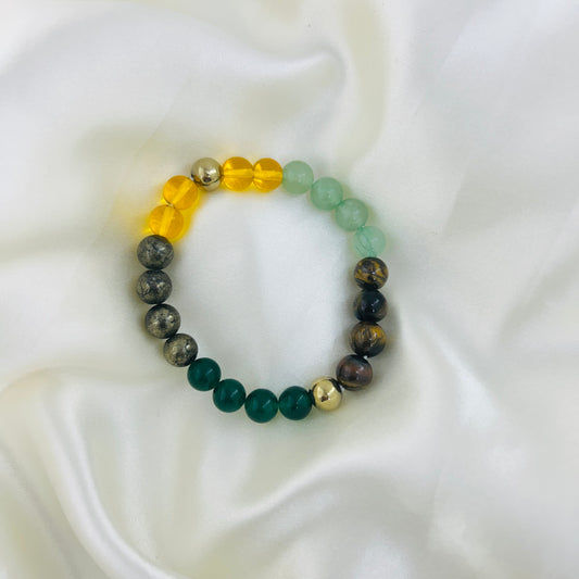 DEEVYATHA Money Magnet Bracelet – 5 Crystal Power - The Abundance Fusion