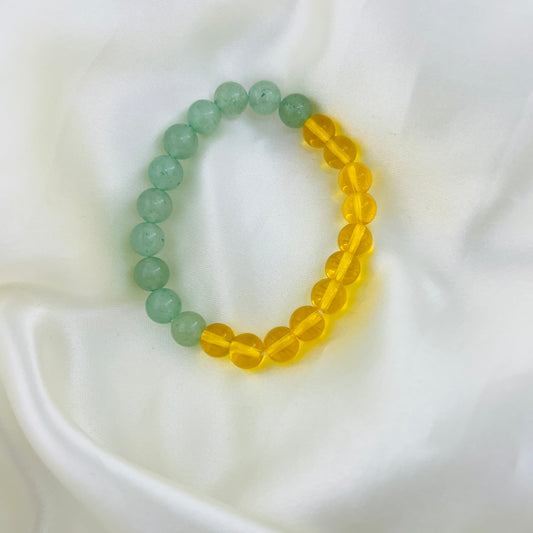 Money Magnet Bracelet – Green Aventurine and Citrine - The Prosperity Path