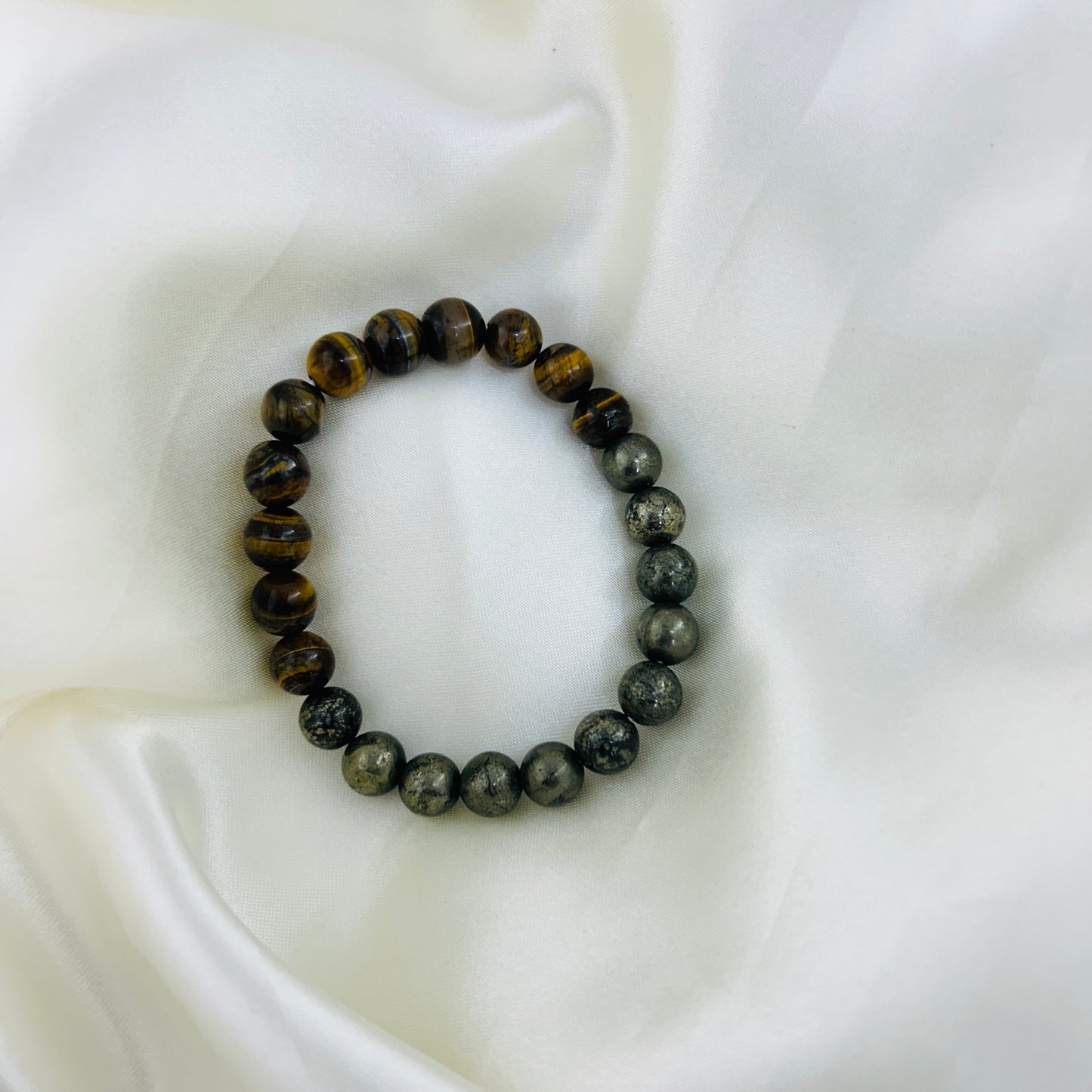 Money Magnet Bracelet – Tiger eye & Pyrite - The Wealth Shield