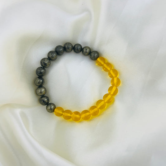 Money Magnet Bracelet – Pyrite & Citrine - The Golden Magnet