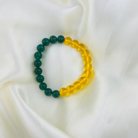 Money Magnet Bracelet – Jade & Citrine - The Fortune Glow