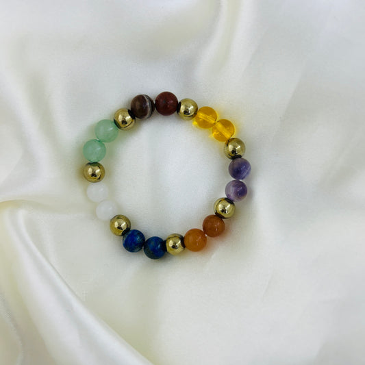 7 Chakra Healing Bracelet – Natural Gemstones - The Energy Aligner