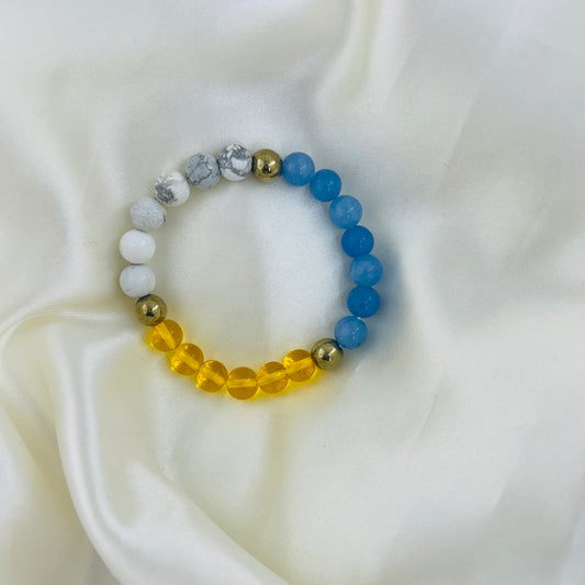 Gemini (Mithuna) Rashi Astrology Bracelet – Natural Gemstones- The Twin Harmony