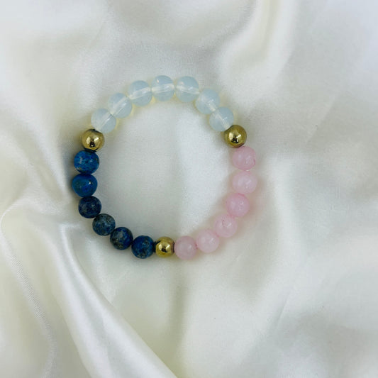 Libra (Tula) Rashi Astrology Bracelet – Natural Gemstones - The Balance Charm