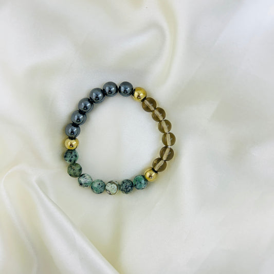 Capricorn (Makara) Rashi Astrology Bracelet – Natural Gemstones - The Mountain Strength