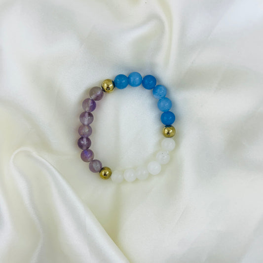 Pisces (Meena) Rashi Astrology Bracelet – Natural Gemstones - The Dreamer’s Guide