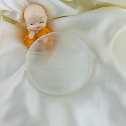Sacred Glow Selenite Charging Plate - Moonlight Purity Plate