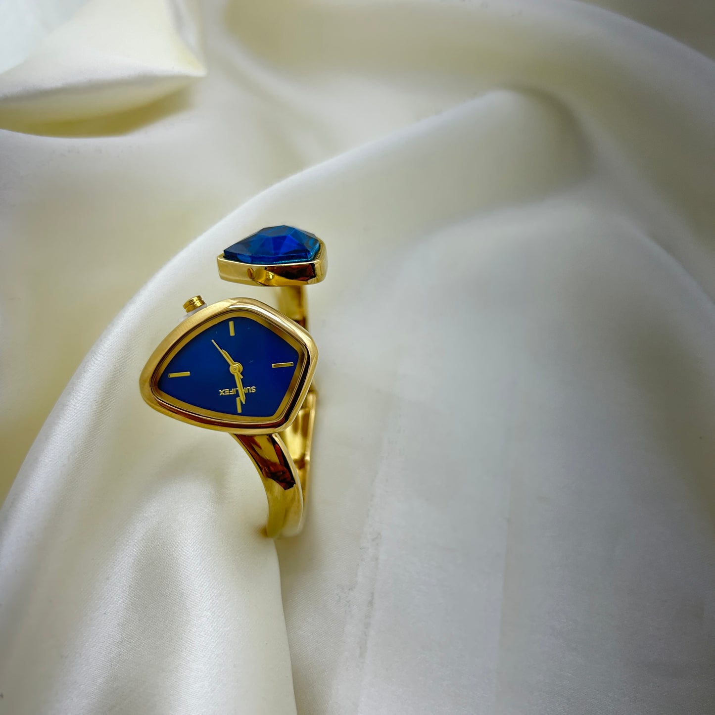 Midnight Sapphire Statement Clutch Watch
