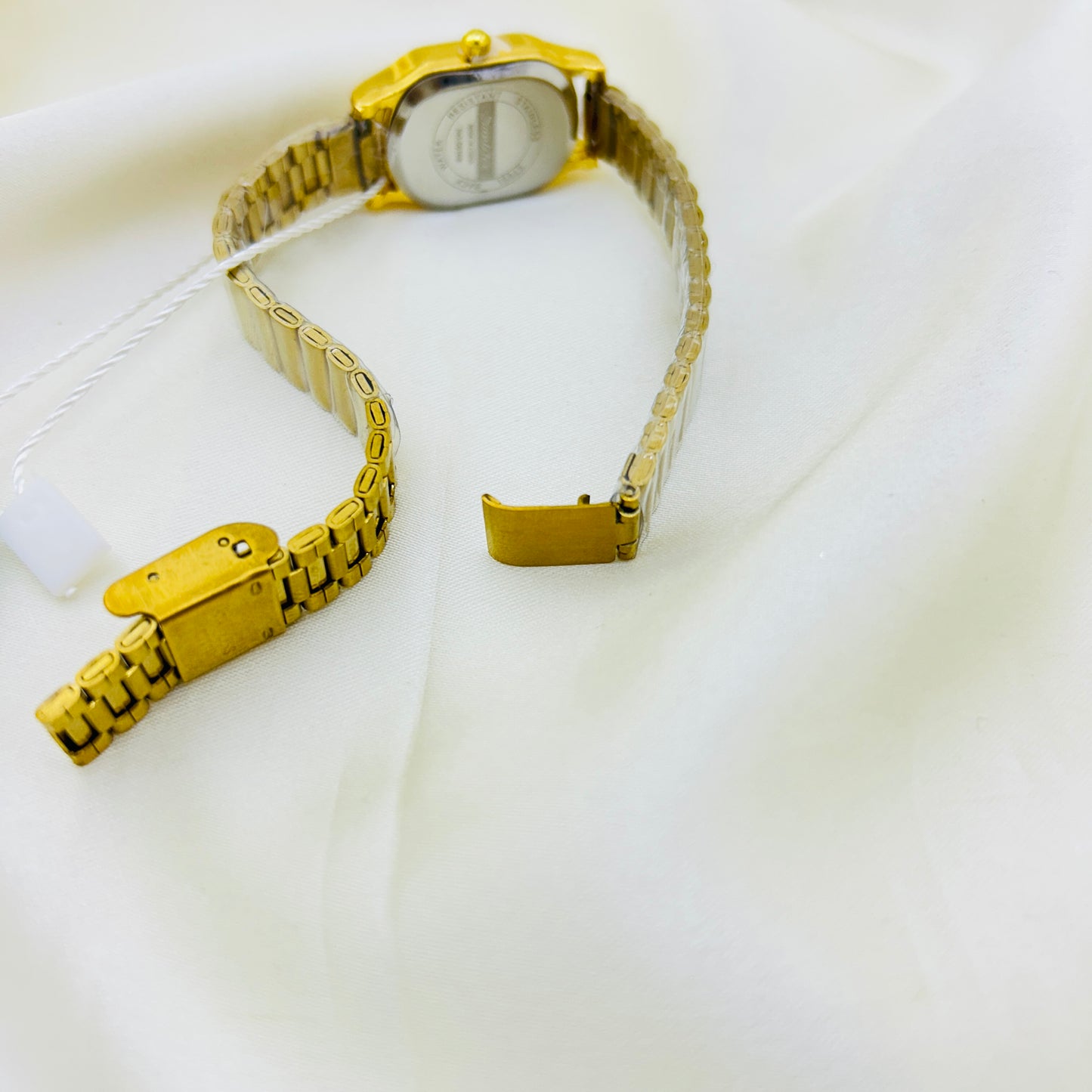 Golden Tone Rectangle dial Watch