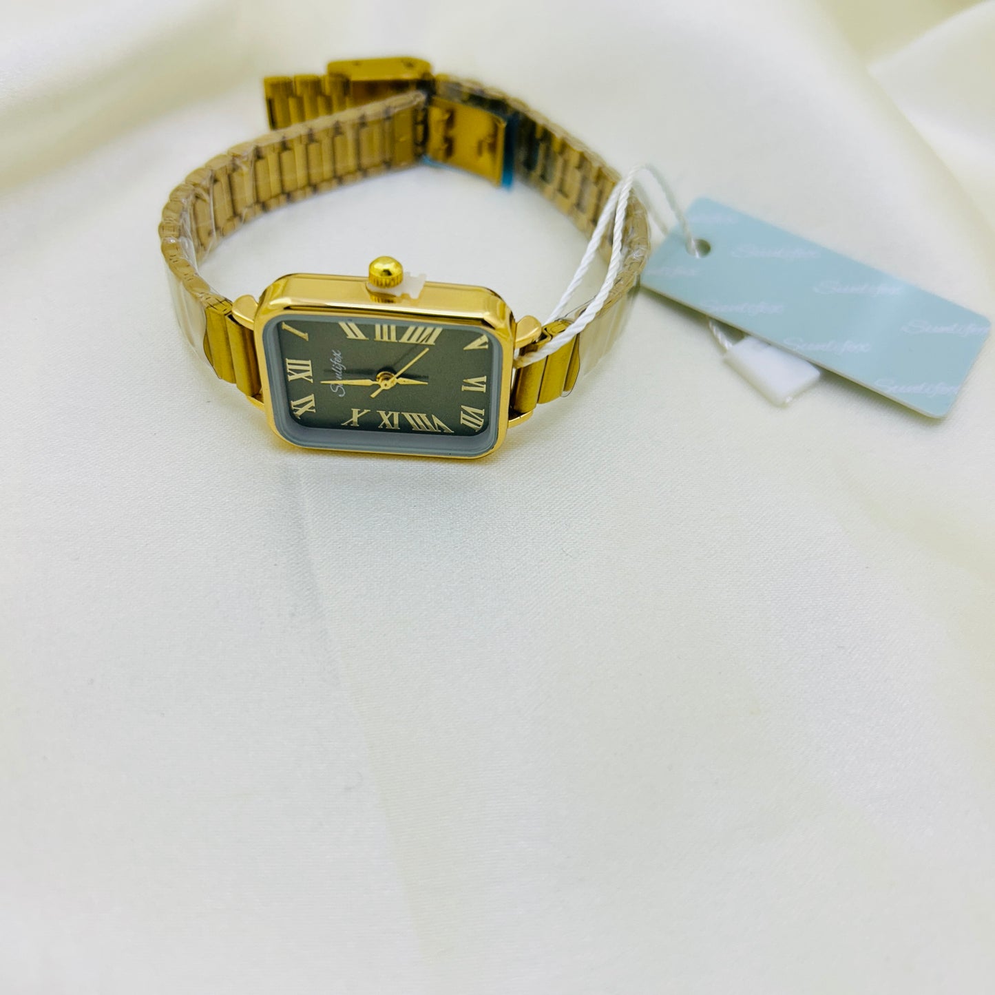 Olive Green Rectangle Watch