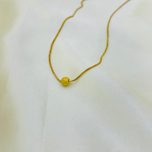 Golden Grace Chain with Minimal Gold bead at centre