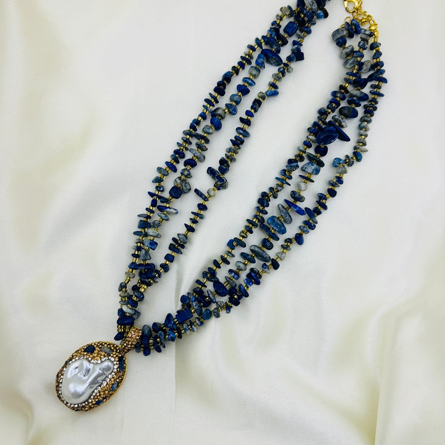 Lapis and Pearl Tone Haara