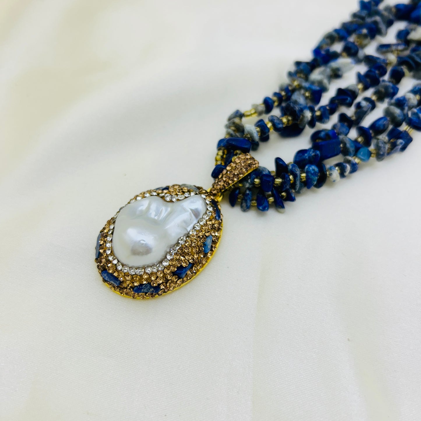 Lapis and Pearl Tone Haara
