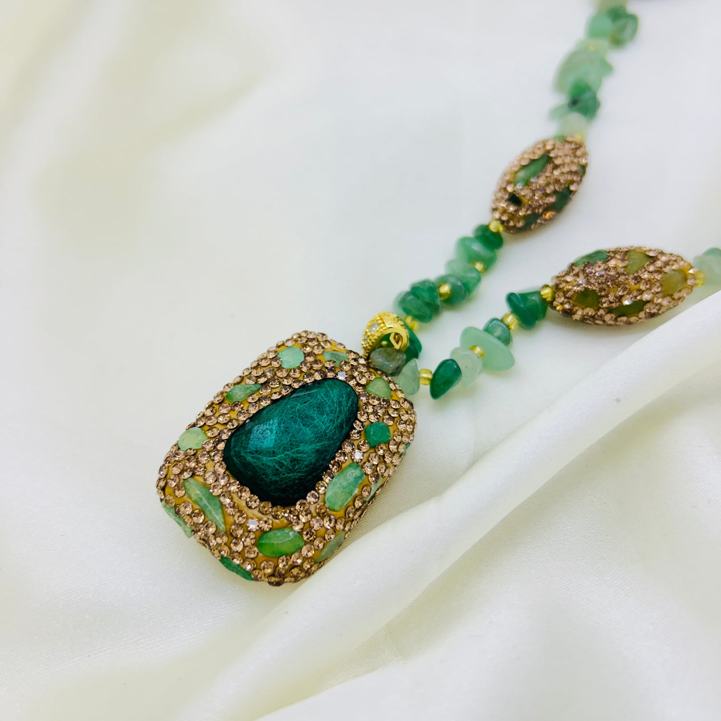 Emerald Grace Reversible Pendant Haara