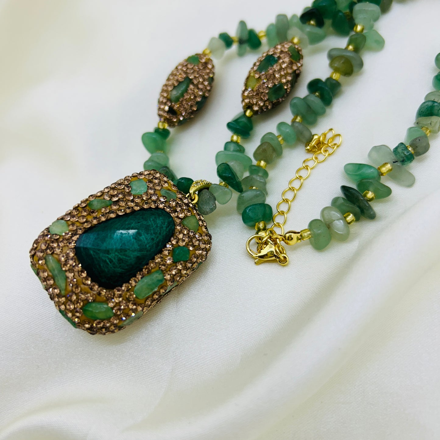 Emerald Grace Reversible Pendant Haara