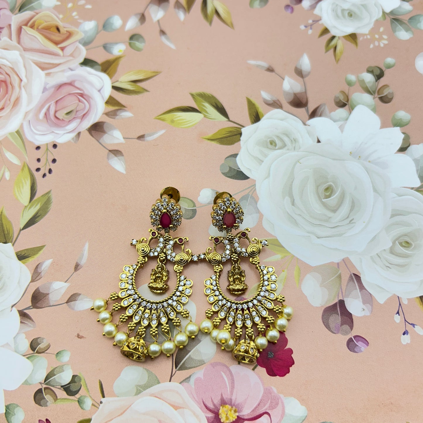 Lakshmi chandelier earrings
