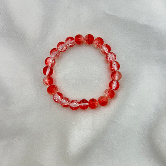 CRACKELED BEADED BRACELET