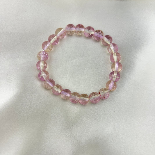 CRACKELED BEADED BRACELET