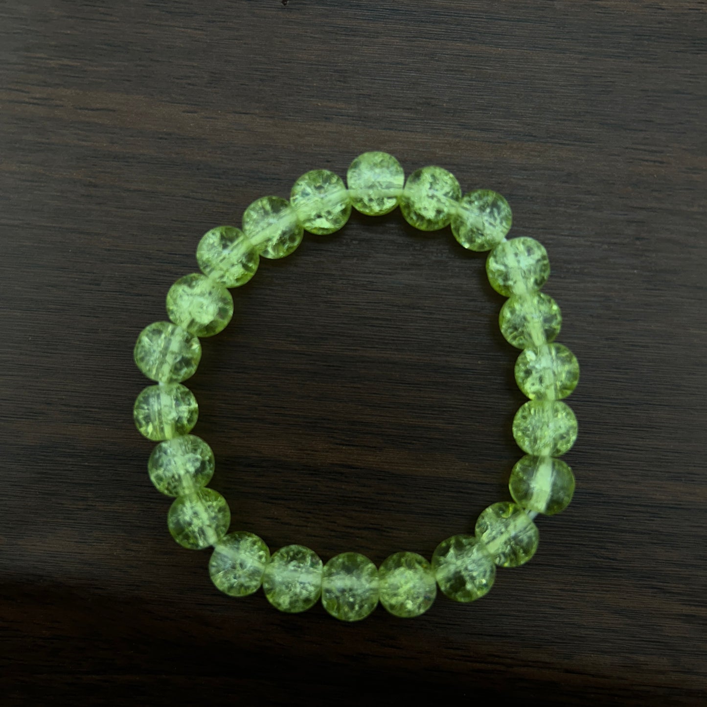 CRACKELED BEADED BRACELET