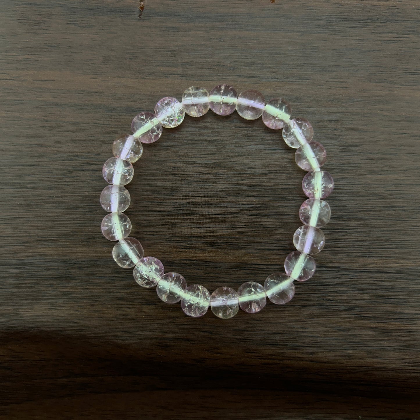 CRACKELED BEADED BRACELET