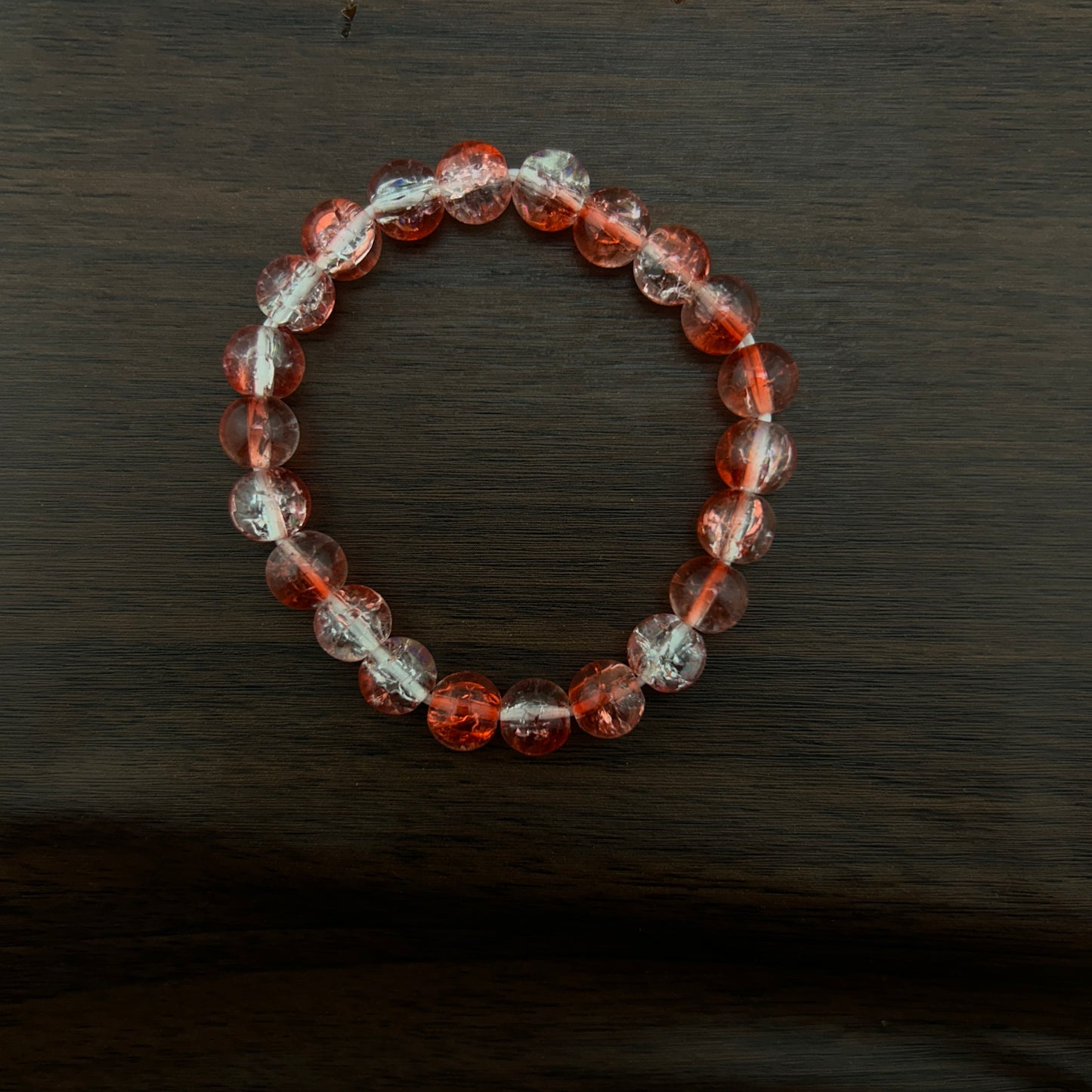 CRACKELED BEADED BRACELET