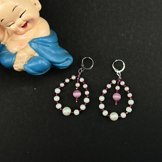 Pearl earring drops