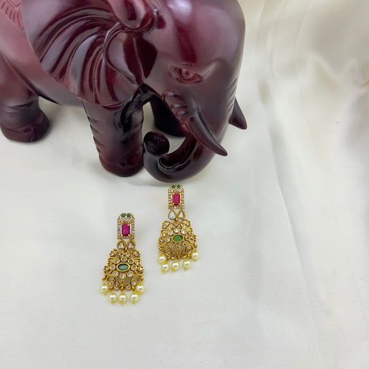 AD stone chandelier victorian earrings