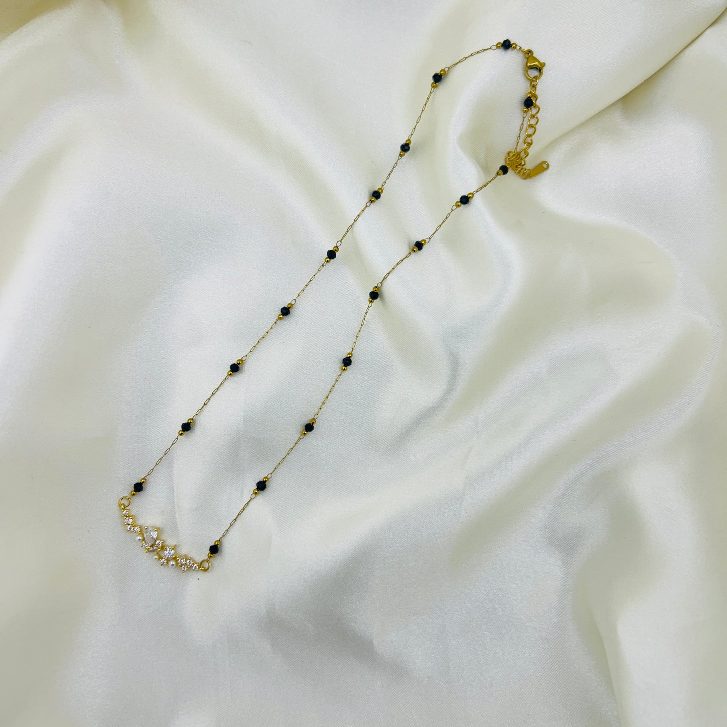 Vine Pearl AD Mangalsutra | Original 18K Gold Plated Demi-Fine Mangalsutra