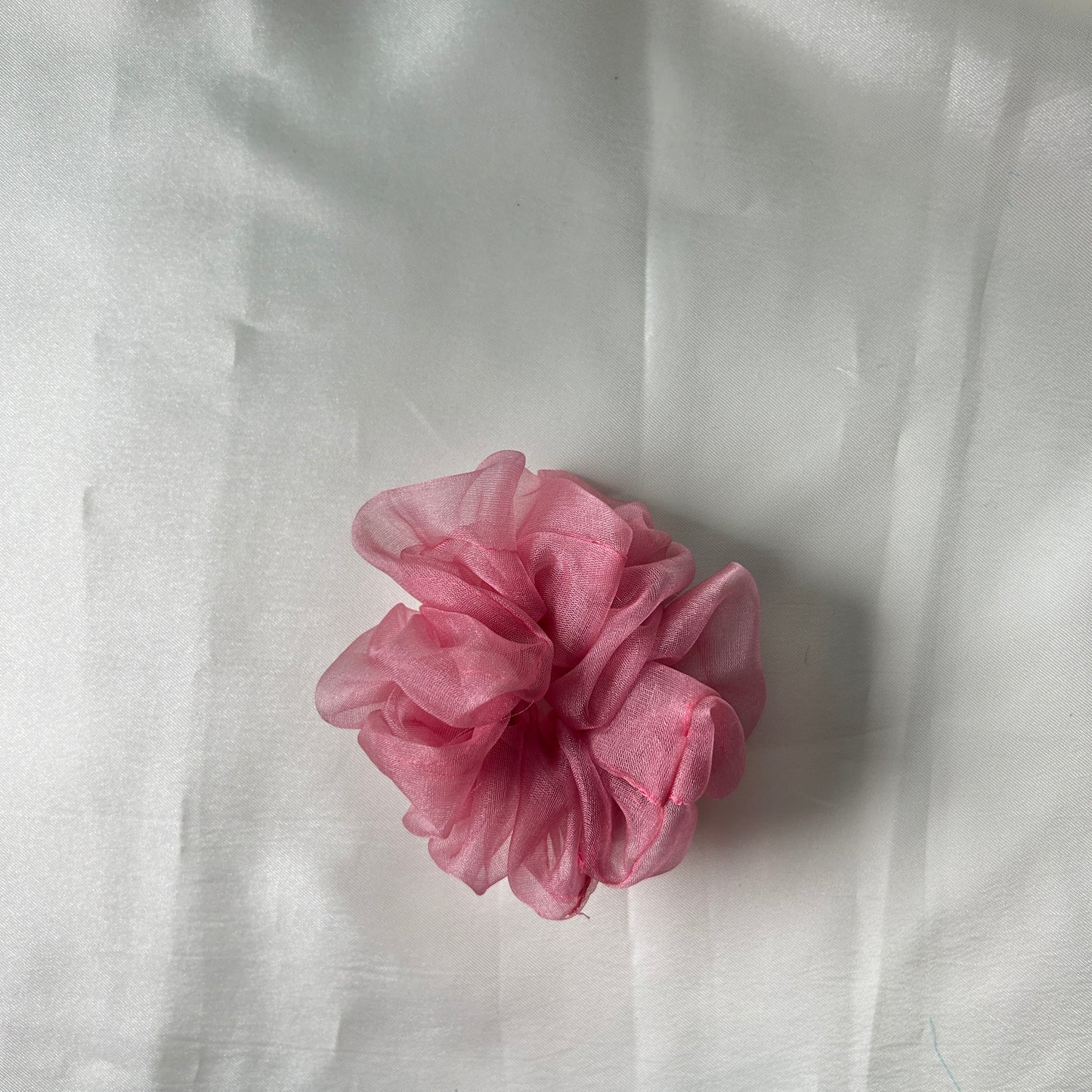 Plain organza scrunchie