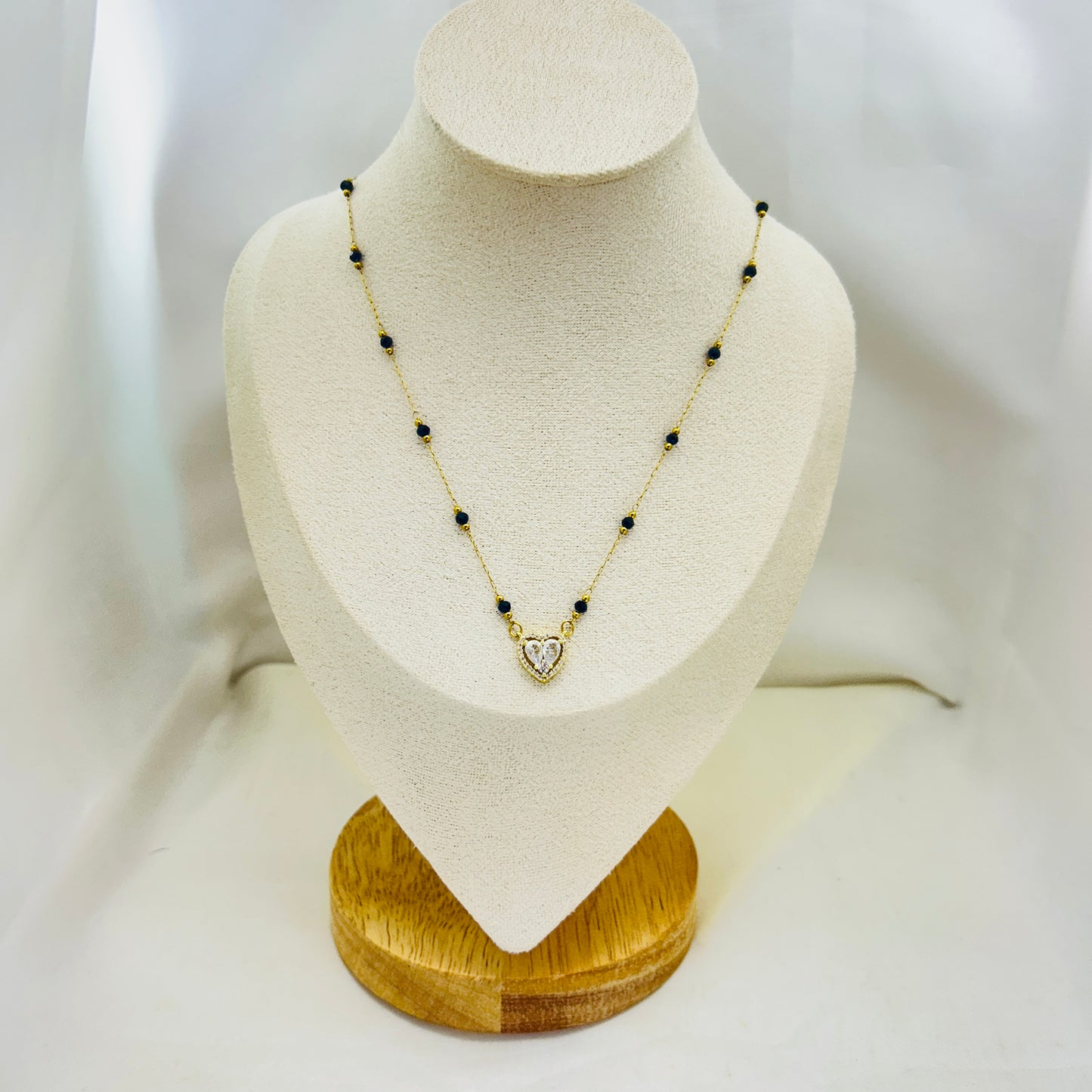 Heart Shaped AD Mangalsutra | Original 18K Gold Plated Demi-Fine Mangalsutra