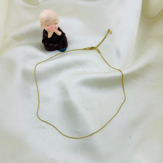 Thin plain demifine neckchain - necklace