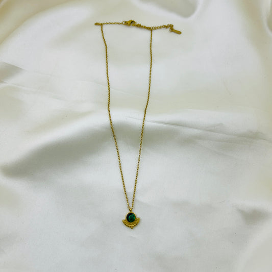 Planet earth inspired pendant - Demifine necklace