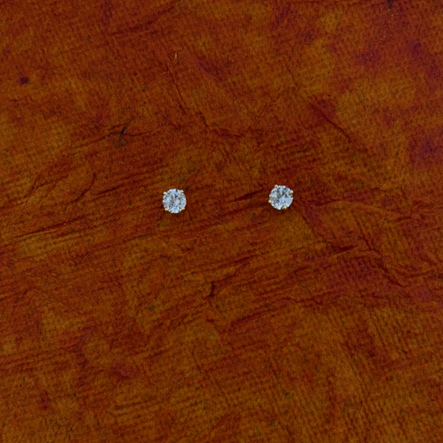 Tiny stone studs - earrings