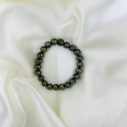 Pyrite money magnet bracelet for wealth and success