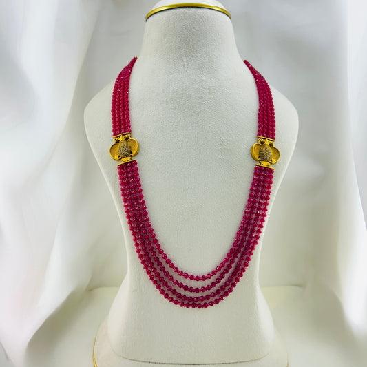 Traditional ruby haara ethnic jewellery