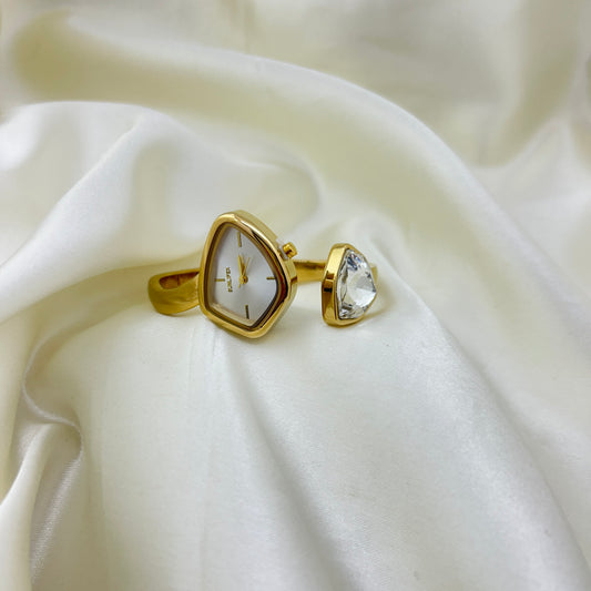 crystal glow clutch watch