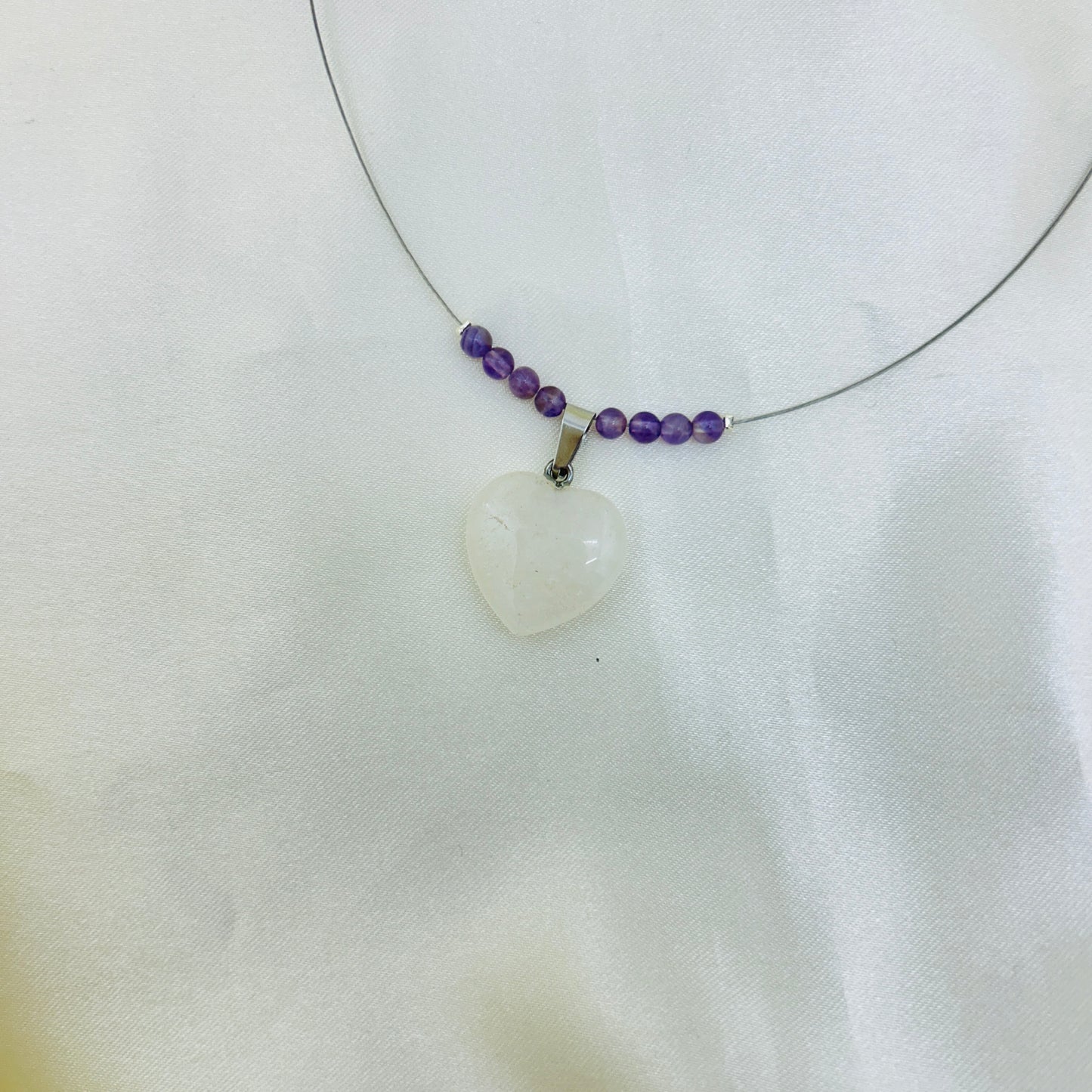 natural moonstone heartstone
