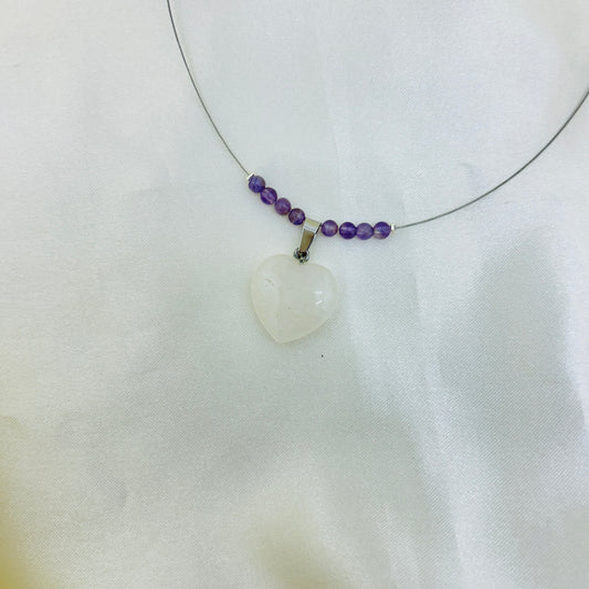 natural moonstone heartstone