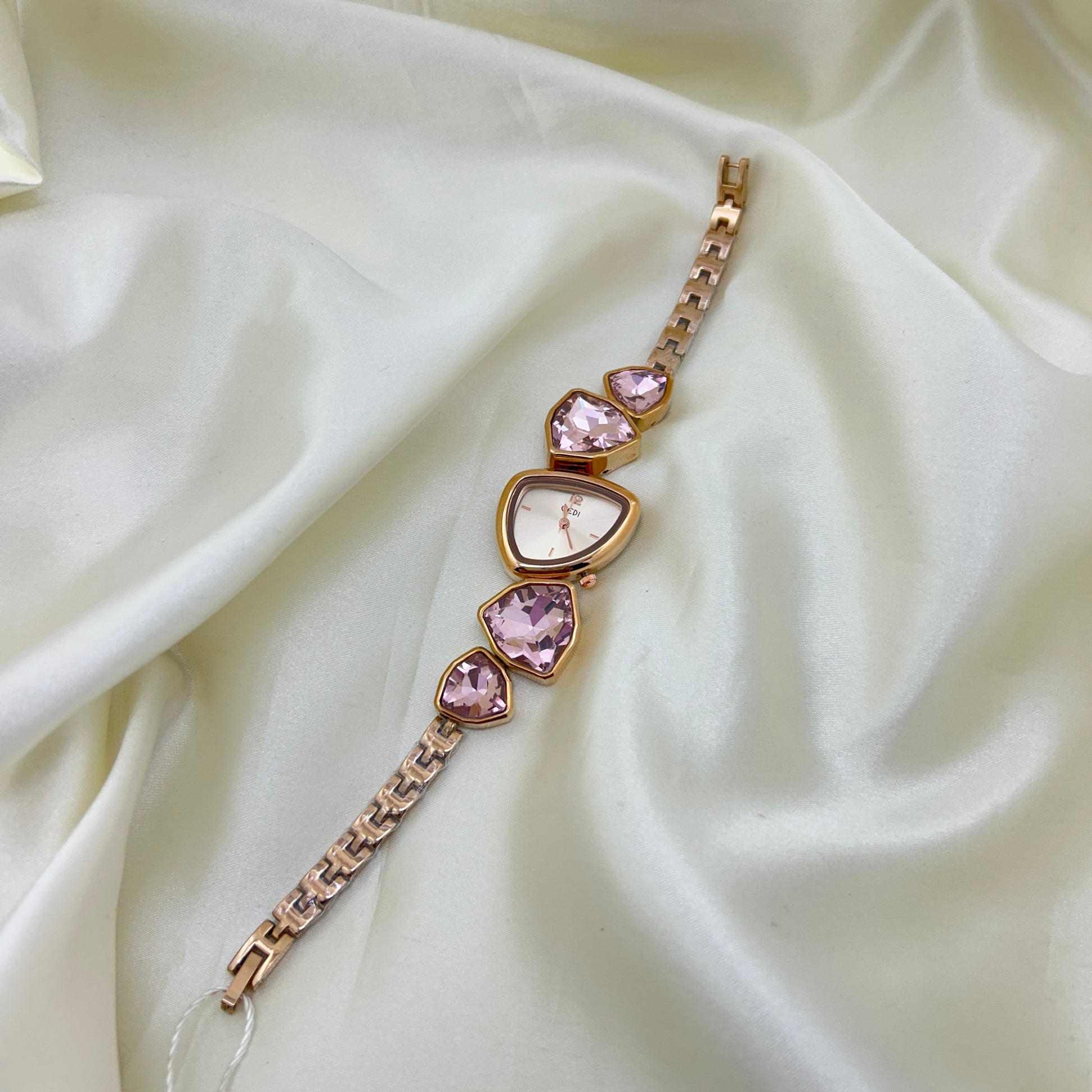 rosegold crystal watch