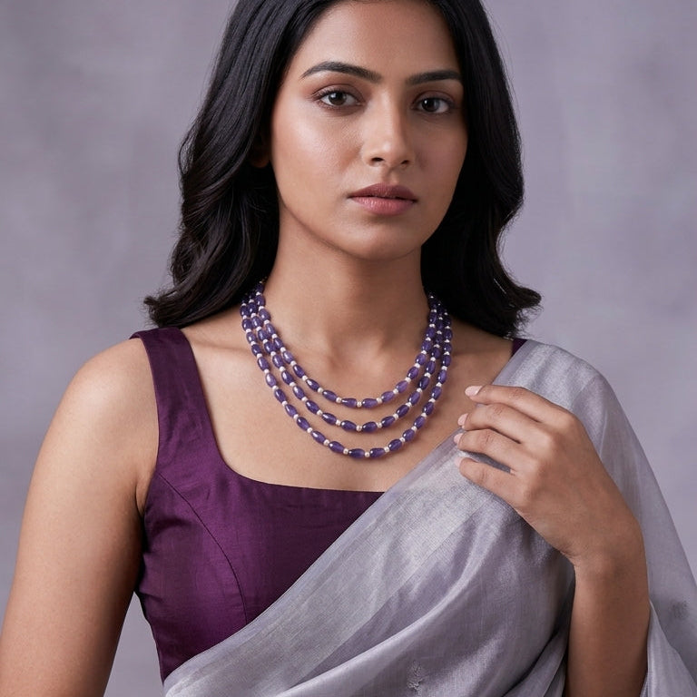 purple necklace